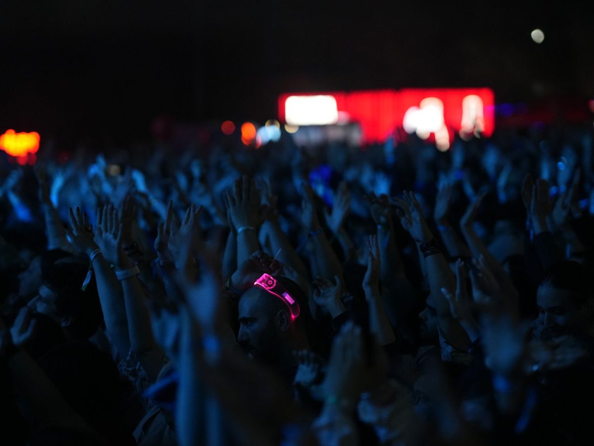 Foule d'un festival de nuit